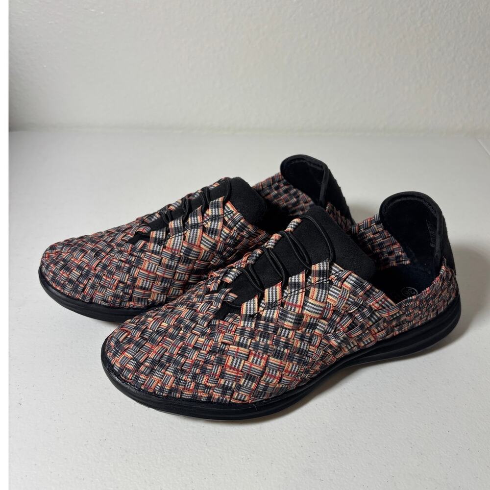Bernie Mev NWOT Size 5 (EU 36) Victoria Slip-On Sneaker Woven Multicolor Shoe